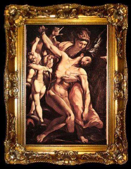 framed  PROCACCINI, Giulio Cesare The Martyrdom of St Sebastian af, ta009-2